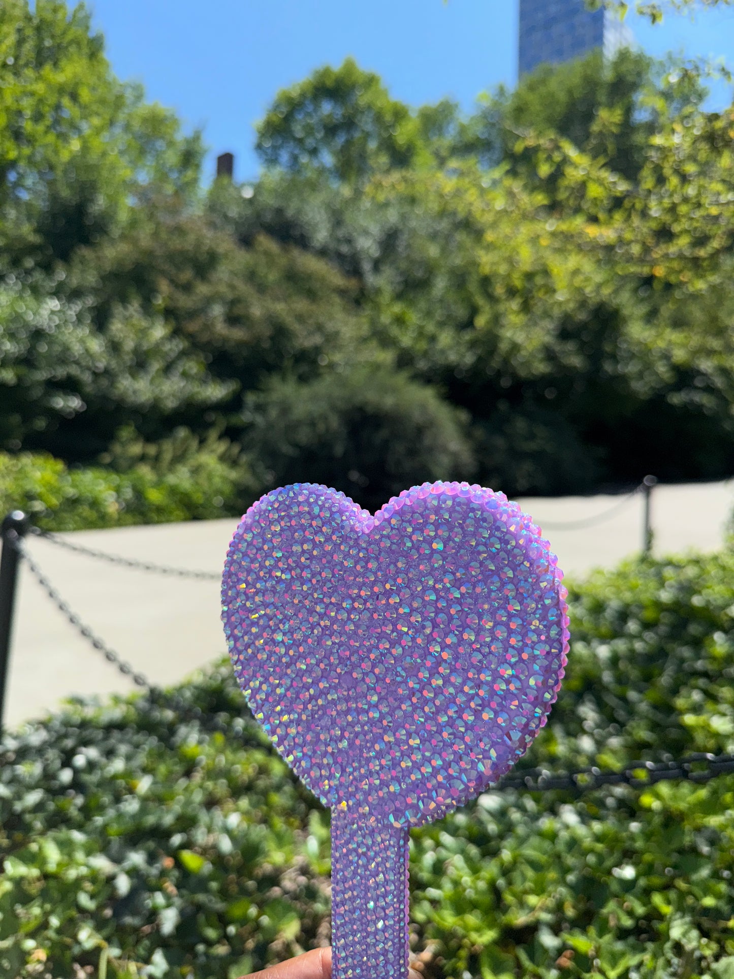 Purple Heart Mirror