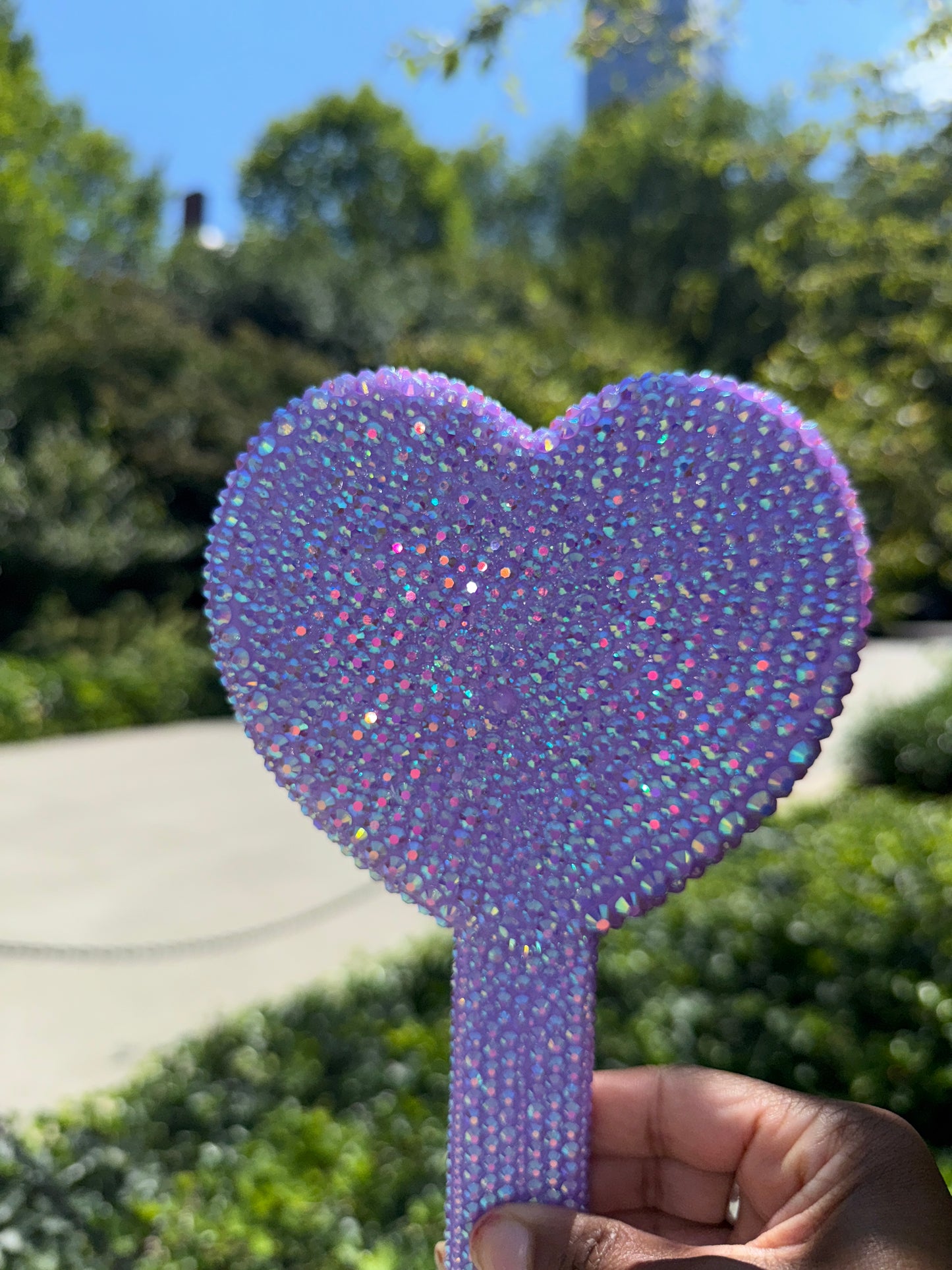 Purple Heart Mirror