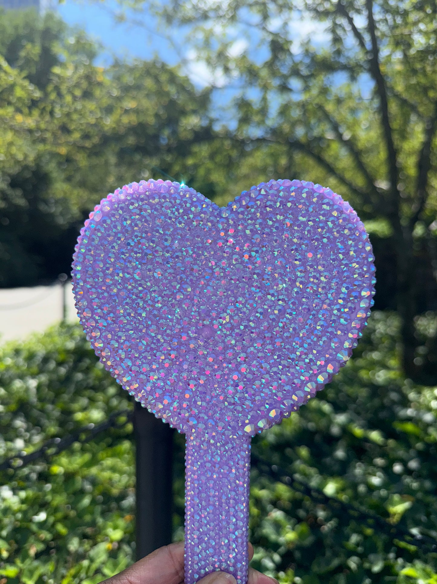 Purple Heart Mirror